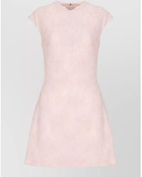 ROTATE BIRGER CHRISTENSEN - Sleeveless Floral-Embroidered Mesh Mini Dress - Lyst