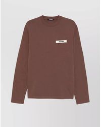 Jacquemus - Gros Grain Ml Crew Neck Long-Sleeved Shirt - Lyst