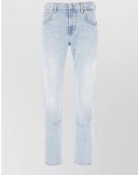 7 For All Mankind - Denim Straight-Leg Trousers - Lyst
