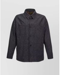 Fendi - Denim Jacket Contrast Stitching - Lyst