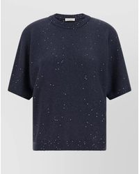 Brunello Cucinelli - Diamante Knit Sequin Crew Neck Sweater - Lyst