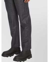 Barena - Wool Trousers With Elasticated Waistband And Pockets - Lyst