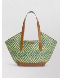 Marni - Small Tote Bag Dual Handles Canvas - Lyst