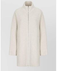 Peserico - Sequin Fabric Jacket High Ribbed Collar - Lyst