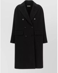Alberto Biani - Wool Oversized Double-Breasted Coat - Lyst