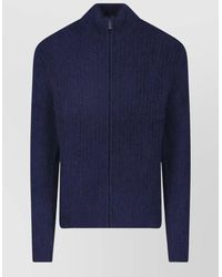 Aspesi - Mohair Wool Crewneck Lightweight Jacket - Lyst