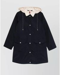 Moncler - Begonia Hooded Jacket Drawstring Waist Pockets - Lyst