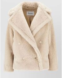 Max Mara - Alpaca Wool Silk Double-Breasted Coat - Lyst