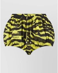 The Attico - High Cut Zebra Print Beach Shorts - Lyst