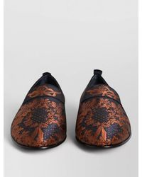 Dolce & Gabbana - Floral-Pattern Slip-On Loafers - Lyst
