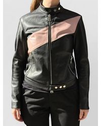 LA ROSE - Leather Bomber Jacket - Lyst