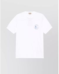 Woolrich - Logo Print Cotton Short Sleeve T-Shirt - Lyst