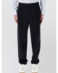 Saint Laurent - Tailored Pleat Front Formal Trousers Belt Loops - Lyst