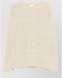 Roberto Collina - Lightweight Knit Long Sleeve Round Neck Sweater - Lyst