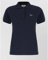 Maison Kitsuné - Cotton Piqué Short-Sleeve Polo Shirt - Lyst