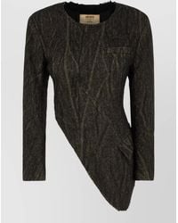 Uma Wang - Asymmetric Jacket Gilet Back Tie Detail - Lyst