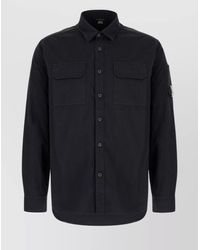 C.P. Company - Cotton Shirt With Chest Pockets And Long Sleeves - Lyst