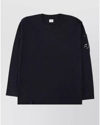 C.P. Company - Logo Long Sleeve T Shirt Round Neck - Lyst