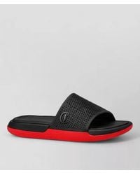 Christian Louboutin - Rubber Logo-Detail Slides - Lyst