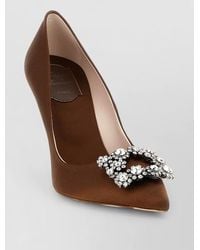 Roger Vivier - Flower Strass Pumps Pointed Toe Stiletto Heel - Lyst