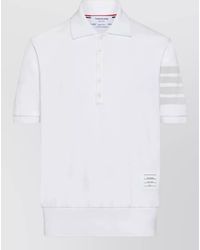 Thom Browne - Cotton Piqué Polo Shirt - Lyst
