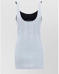 The Attico - Cotton Ribbed Layered Sleeveless Tank Top - Lyst