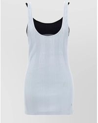 The Attico - Cotton Ribbed Layered Sleeveless Tank Top - Lyst