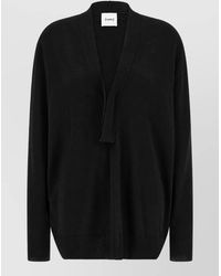 Nude - Cashmere V-Neck Ring-Detail Long-Sleeve Sweater - Lyst