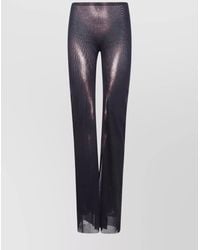 Jean Paul Gaultier - Printed Mesh Straight-Leg Trousers - Lyst