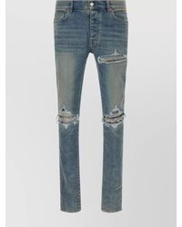 Amiri - Distressed Five-Pocket Denim Trousers - Lyst