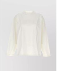 Jil Sander - Cotton Oversized Logo Print Short Sleeve T-Shirt - Lyst