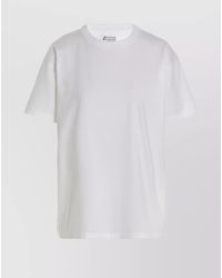 Maison Margiela - Ribbed Cotton Logo T-Shirt - Lyst