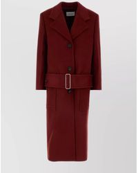 Ferragamo - Cashmere Blend Single Breasted Coat - Lyst
