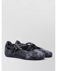 PUMA - Ballet Flat Snake Round Toe Rubber Sole - Lyst