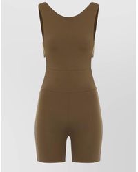 Live The Process - Technical Fabric Jumpsuit Scoop Neck Stretch - Lyst