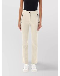Moncler - Tailored Trousers With Belt Loops And Zip Pockets - Lyst