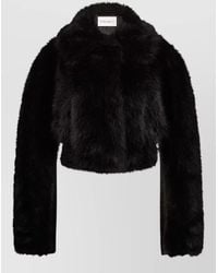 Nina Ricci - Faux Fur Long-Sleeve Coat - Lyst