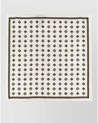 Brunello Cucinelli - Double Face Silk Pocket Square Medallion - Lyst