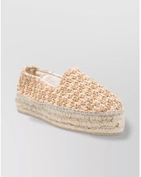 Manebí - Zigzag Woven Raffia Espadrilles - Lyst