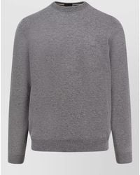 BOSS - Virgin Wool Sweater Long Sleeves Crew Neck - Lyst