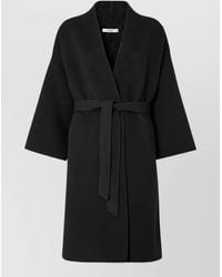 Fendi - Wool Silk Belted Midi Coat - Lyst