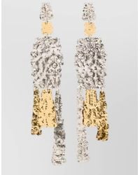 Isabel Marant - Long Drop Metal Earrings Mixed Design - Lyst