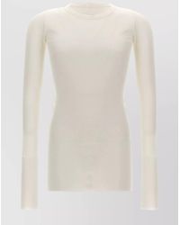 Rick Owens - Silk Ribbed Long-Sleeve T-Shirt - Lyst