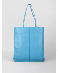Jil Sander - Linea Leather Tote Bag Top Handles - Lyst