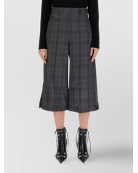 Balenciaga - Wool Wide-Leg Tailored Shorts - Lyst