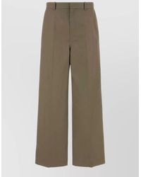 Balenciaga - Twill Chino Pants Belt Loops Front Pleats - Lyst