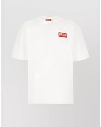 DIESEL - Cotton Logo-Patch Short-Sleeve T-Shirt - Lyst