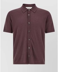 Roberto Collina - Knit Polo Shirt Short Sleeves Design - Lyst