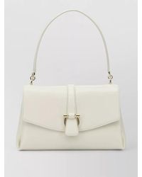 Ferragamo - Gancini Leather Shoulder Bag - Lyst