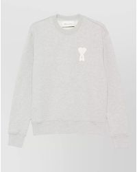 Ami Paris - Ami De Coeur Cotton Logo Crew Sweatshirt - Lyst